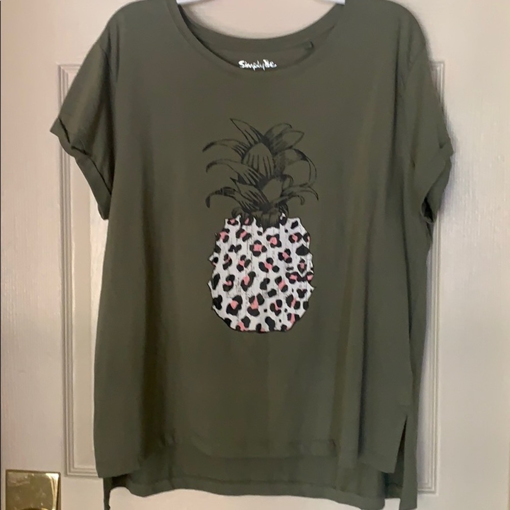 SIMPLY BE PINEAPPLE TEE